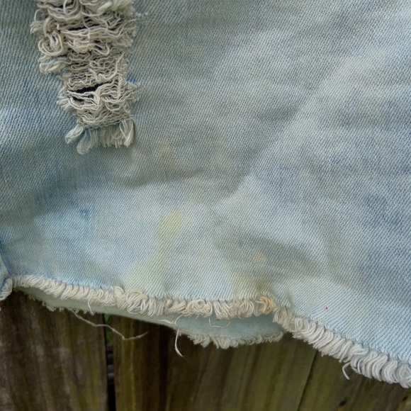 Light Ripped Jeans Shorts - Picture 4 of 6